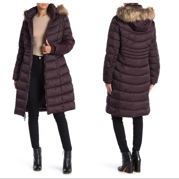Kenneth Cole Jackets & Blazers - Kenneth Cole Faux Fur Trim Puffer Jacket NWOT XL